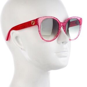 Gucci Pink Glitter Sunglasses